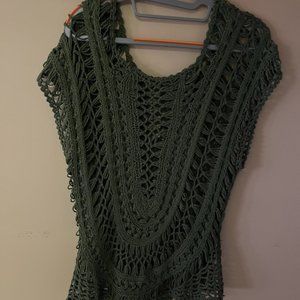Medium Green knitted vest